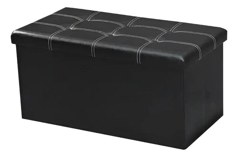 BANQUETA BAUL ORGANIZADORA PLEGABLE PARA PIE DE CAMA Y ASIENTO - 1
