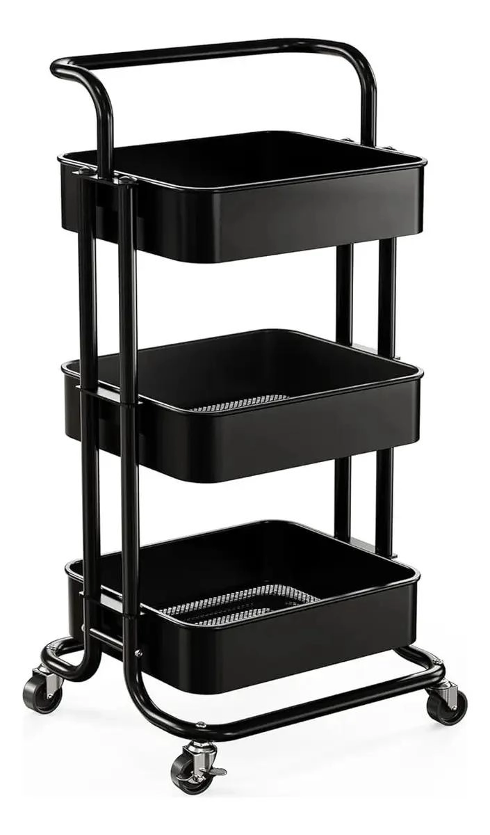 ORGANIZADOR PARA GABINETES DE COCINA COLOR NEGRO CON DISEÑO COMPACTO - 2