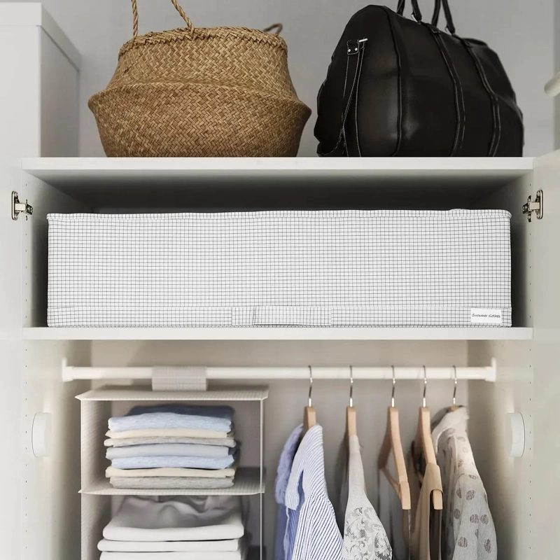 BOLSA ORGANIZADORA PARA ROPA CON DIMENSIONES 71X51X18 CM EN BLANCO Y NEGRO - 4