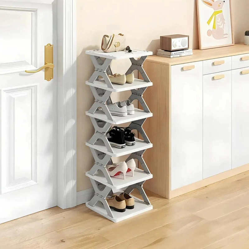 ORGANIZADOR PARA ZAPATOS ARMABLE CON CAPACIDAD PARA 6 PARES - 1
