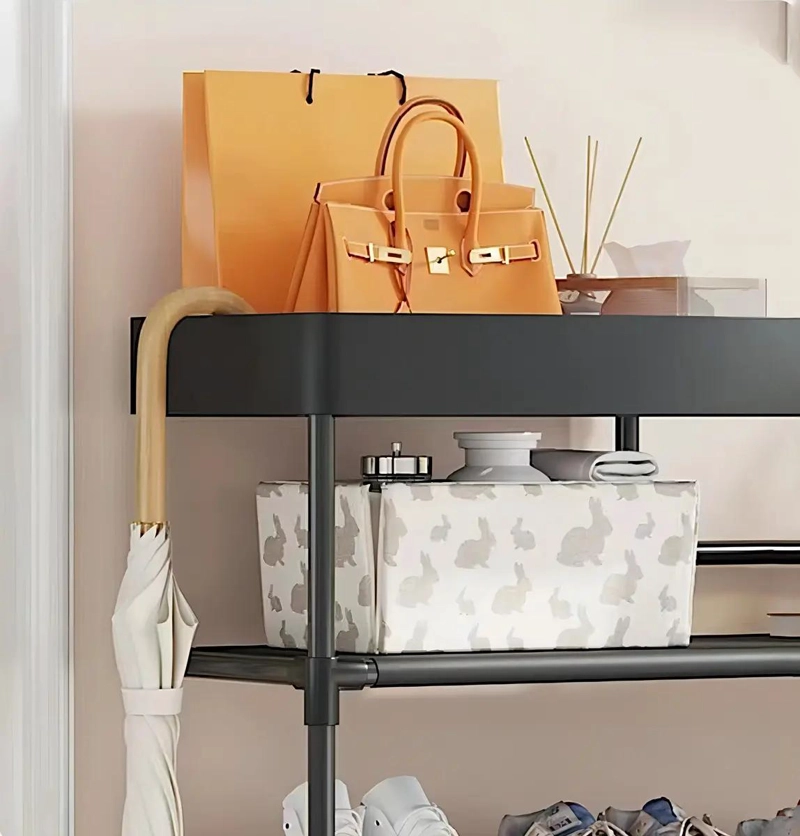 ESTANTE ORGANIZADOR METALICO BLANCO DE 5 NIVELES PARA ZAPATOS Y OBJETOS - 5