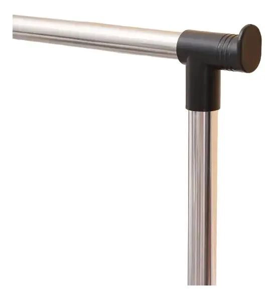 COLGADOR METALICO PARA ROPA CON RUEDAS Y PERCHERO AJUSTABLE - 5