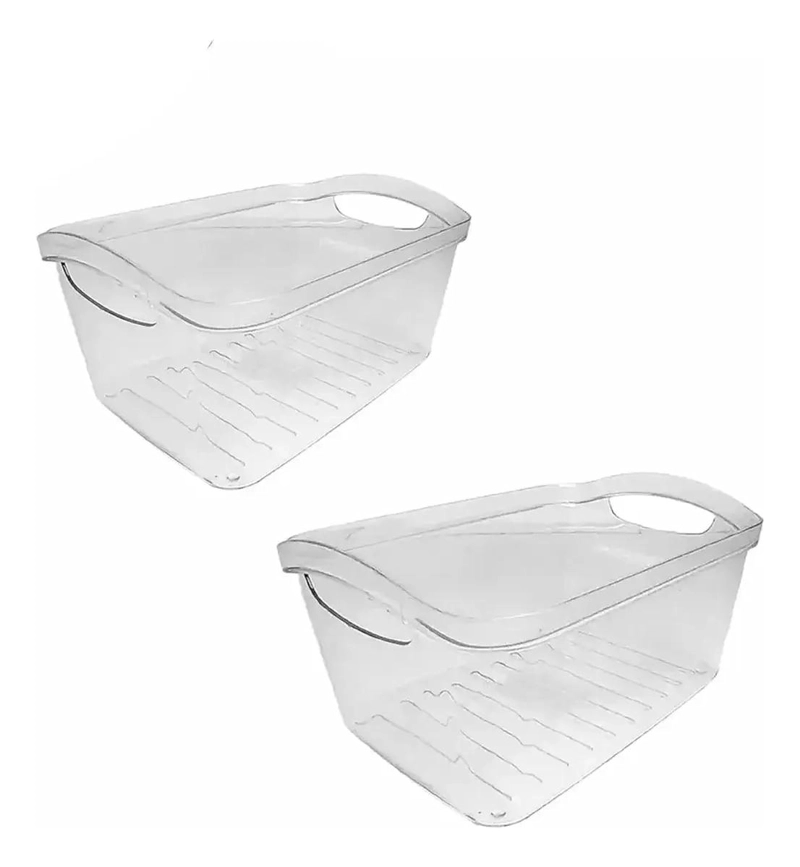 SET DE 2 CAJAS ACRILICAS MULTIUSO PARA ALMACENAMIENTO Y ORGANIZACION - 3