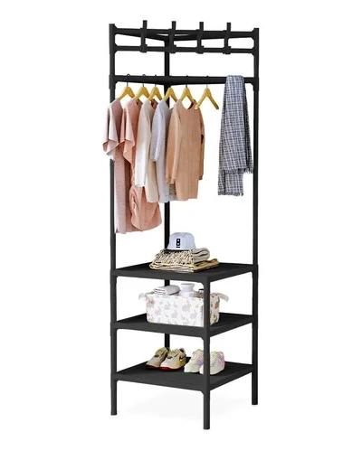 PERCHERO ESTANTE ESQUINERO ORGANIZADOR COLGADOR MULTIUSOS PARA ESPACIOS PEQUEÑOS - 2