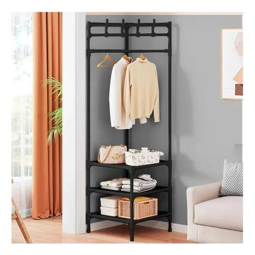 PERCHERO ESTANTE ESQUINERO ORGANIZADOR COLGADOR MULTIUSOS PARA ESPACIOS PEQUEÑOS - 5