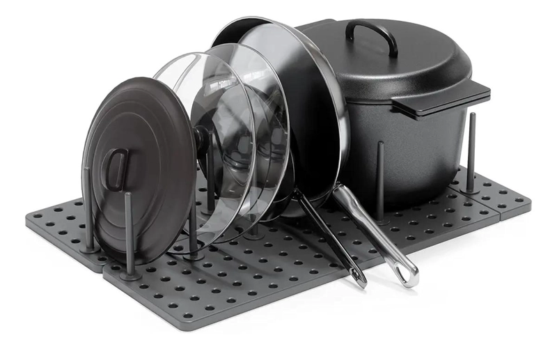 SET DE 2 ESTANTES AJUSTABLES PARA DRENAJE EN COCINA TIPO CAJON - 1