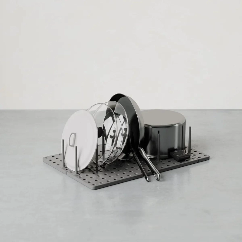 SET DE 2 ESTANTES AJUSTABLES PARA DRENAJE EN COCINA TIPO CAJON - 4