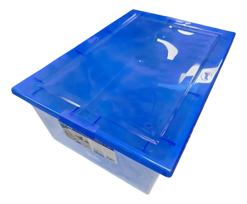 SET DE 3 CAJAS ORGANIZADORAS TRANSPARENTES CON TAPA DE 10 LITROS - 3