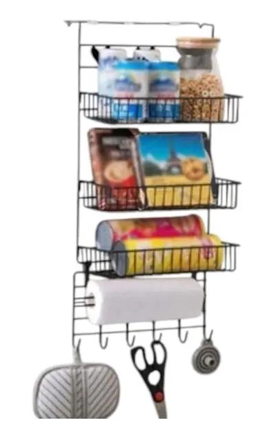 ORGANIZADOR COLGANTE PARA REFRIGERADOR CON ESTANTES MULTIUSO PARA COCINA Y BAÑO - 1