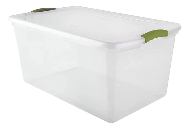 CAJA ORGANIZADORA PLASTICA CON CAPACIDAD DE 61 LITROS PARA ALMACENAMIENTO - 1