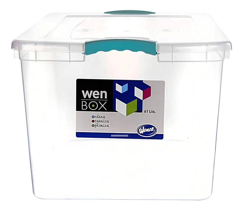 CAJA ORGANIZADORA PLASTICA CON CAPACIDAD DE 61 LITROS PARA ALMACENAMIENTO - 5