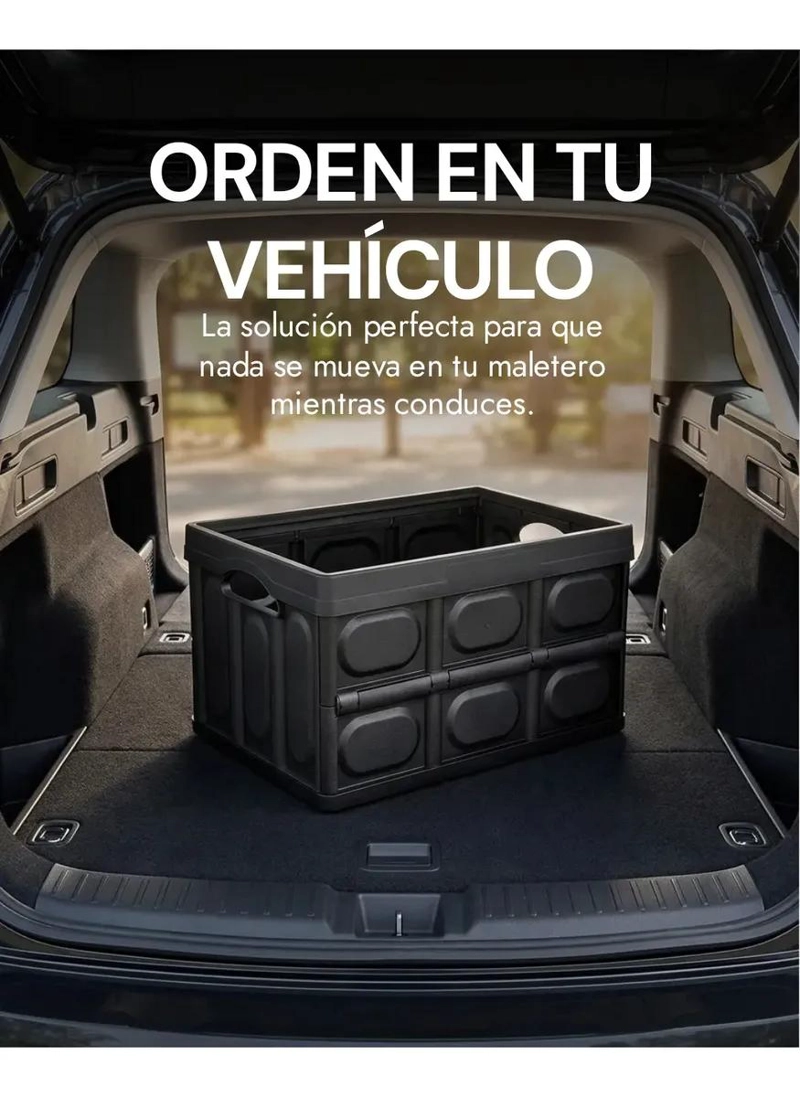 CAJA ORGANIZADORA PLEGABLE DE PLASTICO PARA ROPA Y ALMACENAMIENTO - 4