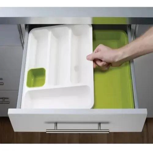 ORGANIZADOR DE CUBIERTOS CON 2 COMPARTIMENTOS Y SEPARACION DE 1 CM - 3
