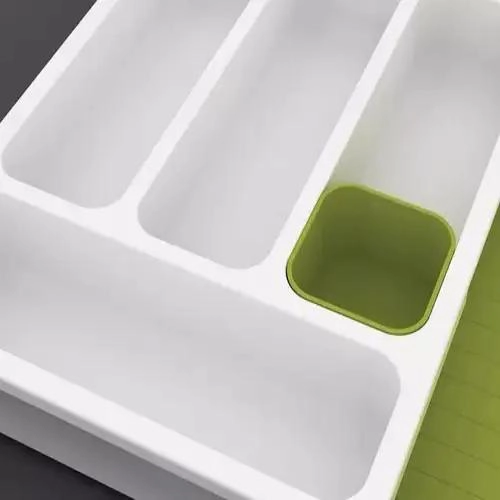 ORGANIZADOR DE CUBIERTOS CON 2 COMPARTIMENTOS Y SEPARACION DE 1 CM - 4