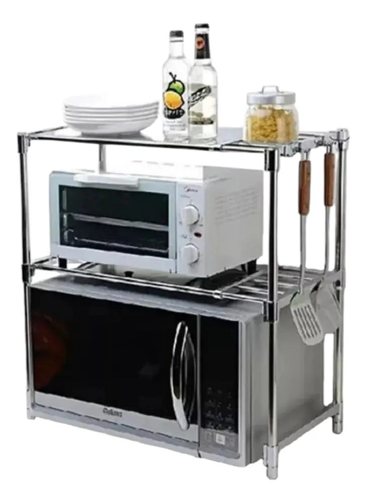 RACK ESTANTE ORGANIZADOR MULTIUSOS PARA MICROONDAS Y COCINA - 1