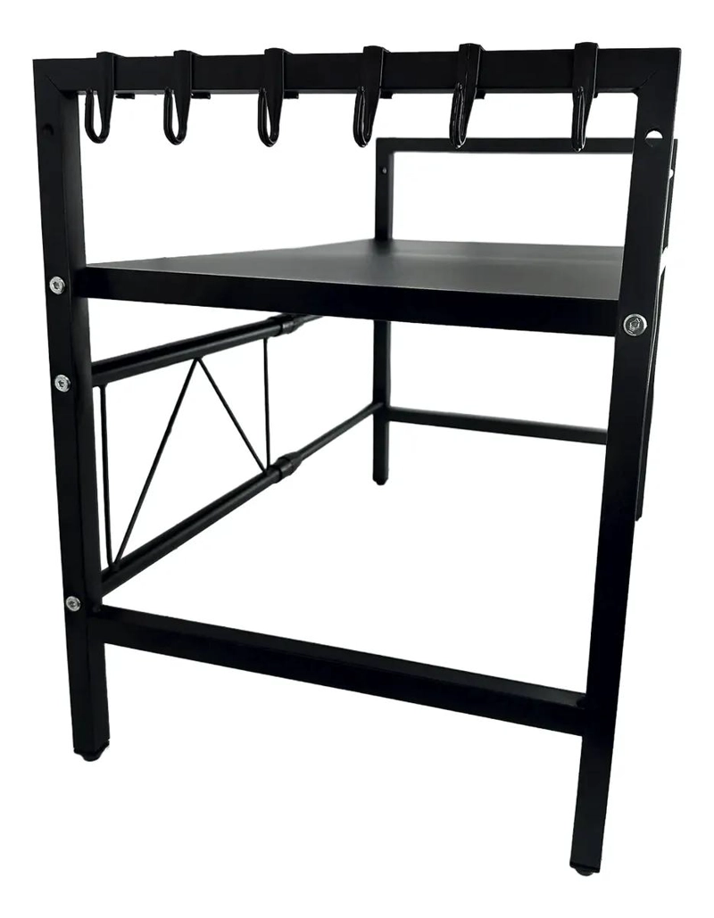 ESTANTE METALICO EXTENSIBLE PARA MICROONDAS CON UN NIVEL PARA COCINA - 4