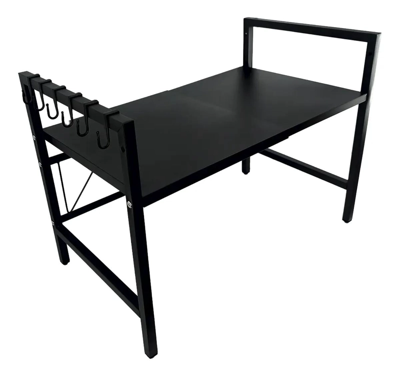 ESTANTE METALICO EXTENSIBLE PARA MICROONDAS CON UN NIVEL PARA COCINA - 5