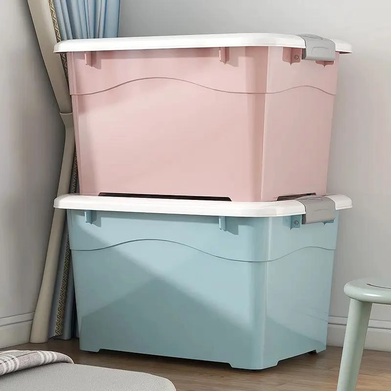 CAJA ORGANIZADORA CON RUEDAS CAPACIDAD 60 LITROS COLOR GRIS - 5
