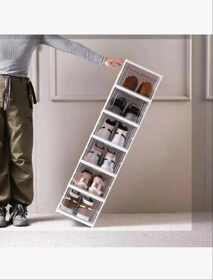 ZAPATERA PLEGABLE CON 6 NIVELES DE PLASTICO ABS PARA ORGANIZACION - 5