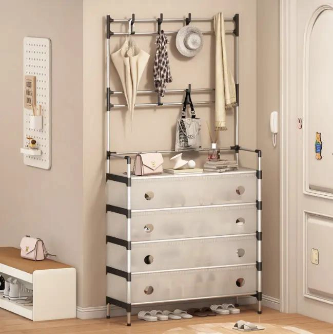 ORGANIZADOR COLGANTE PARA ZAPATOS CON MULTIPLES COMPARTIMENTOS PARA ARMARIO - 2