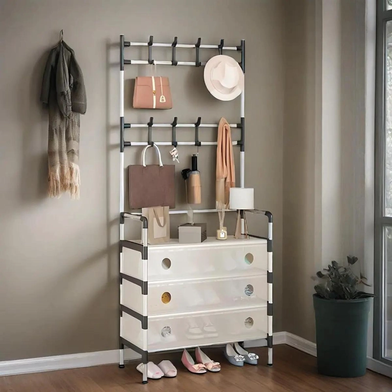 ORGANIZADOR COLGANTE PARA ZAPATOS CON MULTIPLES COMPARTIMENTOS PARA ARMARIO - 5