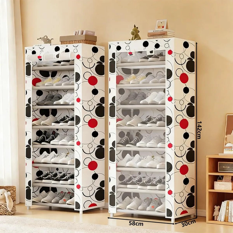 ORGANIZADOR DE TELA PARA ZAPATOS CON 8 NIVELES PARA CLOSET - 2