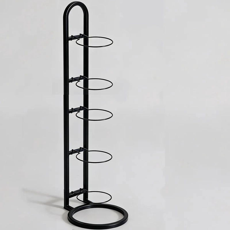RACK ORGANIZADOR METALICO PARA BALONES CON 5 NIVELES DE ALMACENAMIENTO - 3