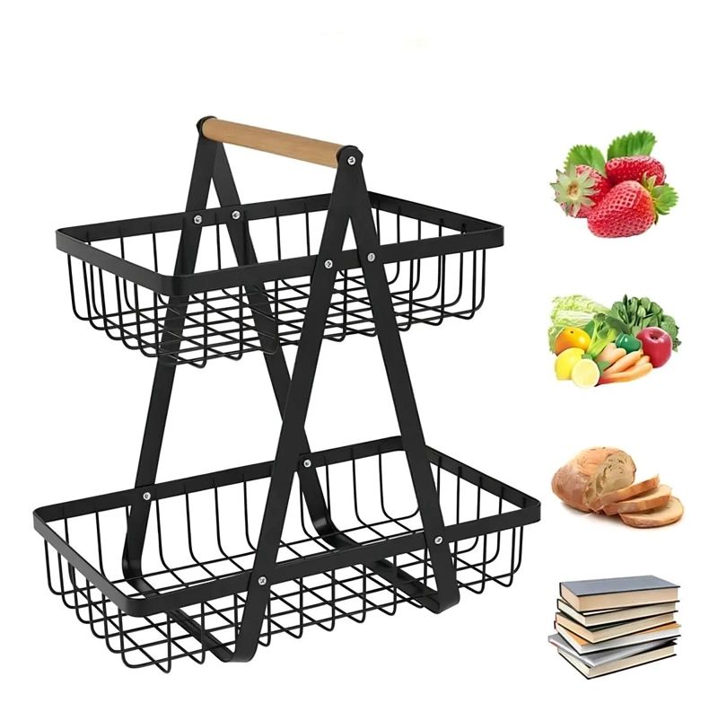 ORGANIZADOR DE METAL MULTIUSO DE 2 NIVELES PARA COCINA Y HOGAR - 1