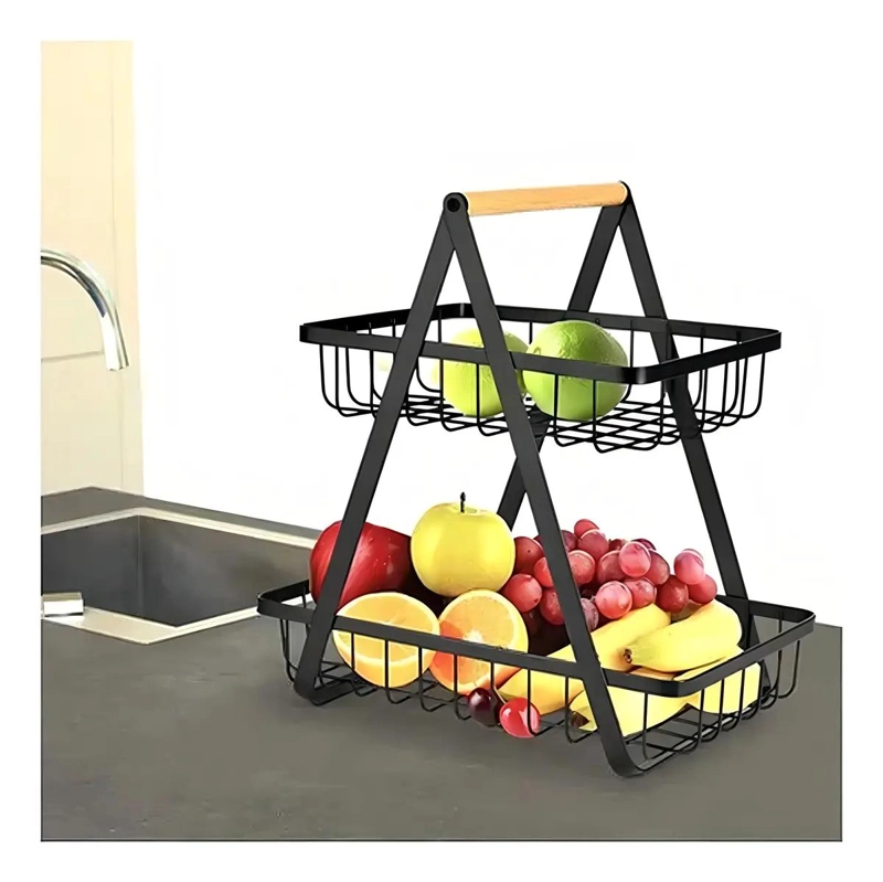 ORGANIZADOR DE METAL MULTIUSO DE 2 NIVELES PARA COCINA Y HOGAR - 5