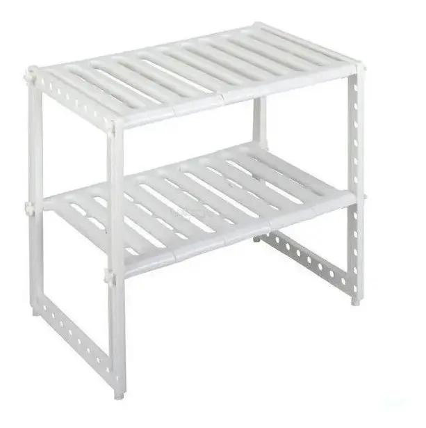 ORGANIZADOR AJUSTABLE PARA ESTANTE MULTIUSO EN COCINA Y BAÑO - 1