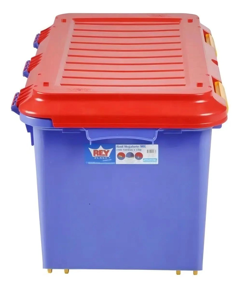 BAUL ORGANIZADOR DE ALMACENAMIENTO CON RUEDAS CAPACIDAD 90 LITROS - 3