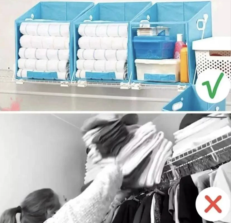 CAJA ORGANIZADORA PLEGABLE PARA ROPA Y ZAPATOS CON DISEÑO COMPACTO - 3