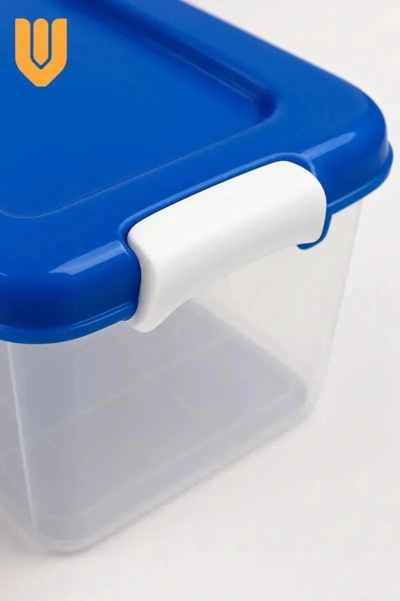 CAJA ORGANIZADORA APILABLE TRANSPARENTE CON CAPACIDAD DE 28 LITROS - 5