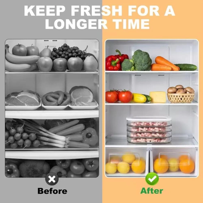CONTENEDOR ORGANIZADOR DE 4 NIVELES PARA ALIMENTOS Y FIAMBRES - 3