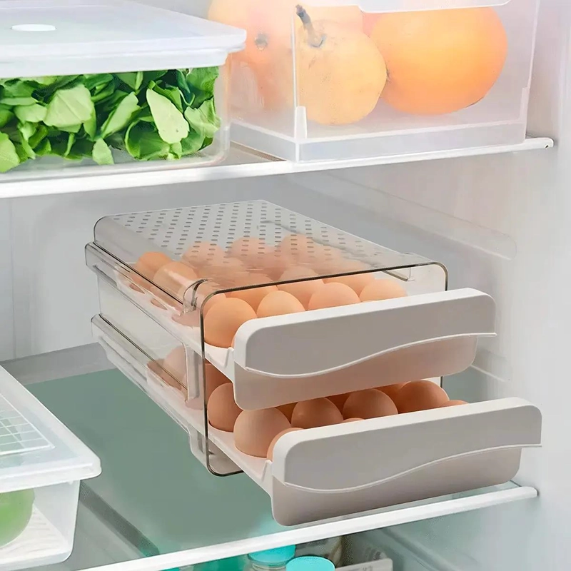 ORGANIZADOR PARA 40 HUEVOS CON 2 NIVELES Y DISEÑO APILABLE - 3