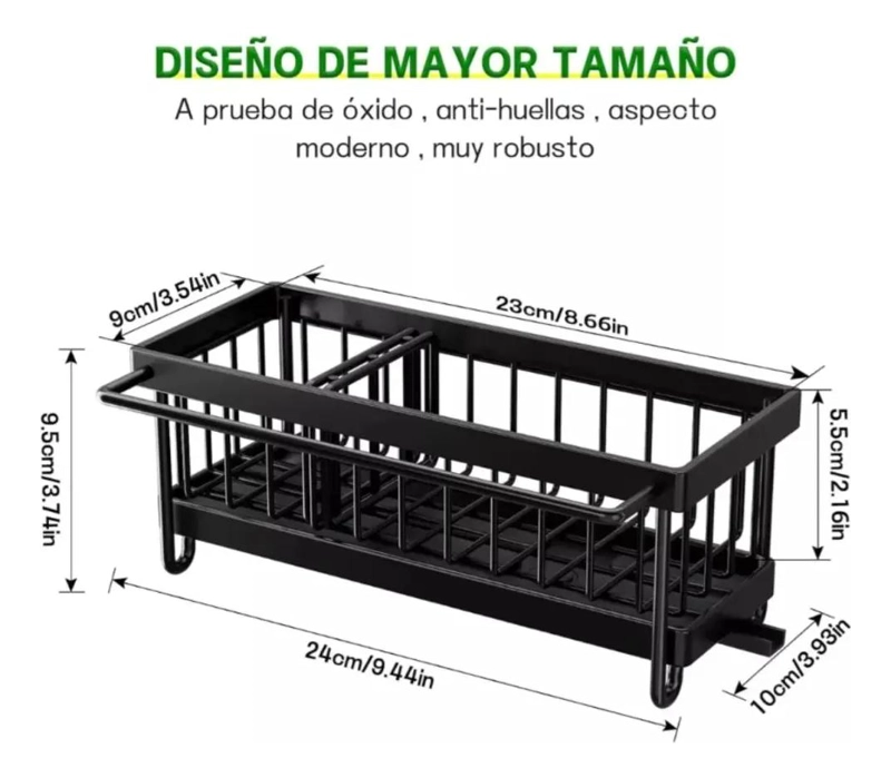 PORTA ESPONJA ESCURRIDOR MULTIFUNCIONAL PARA COCINA MODERNA Y PRACTICA - 2
