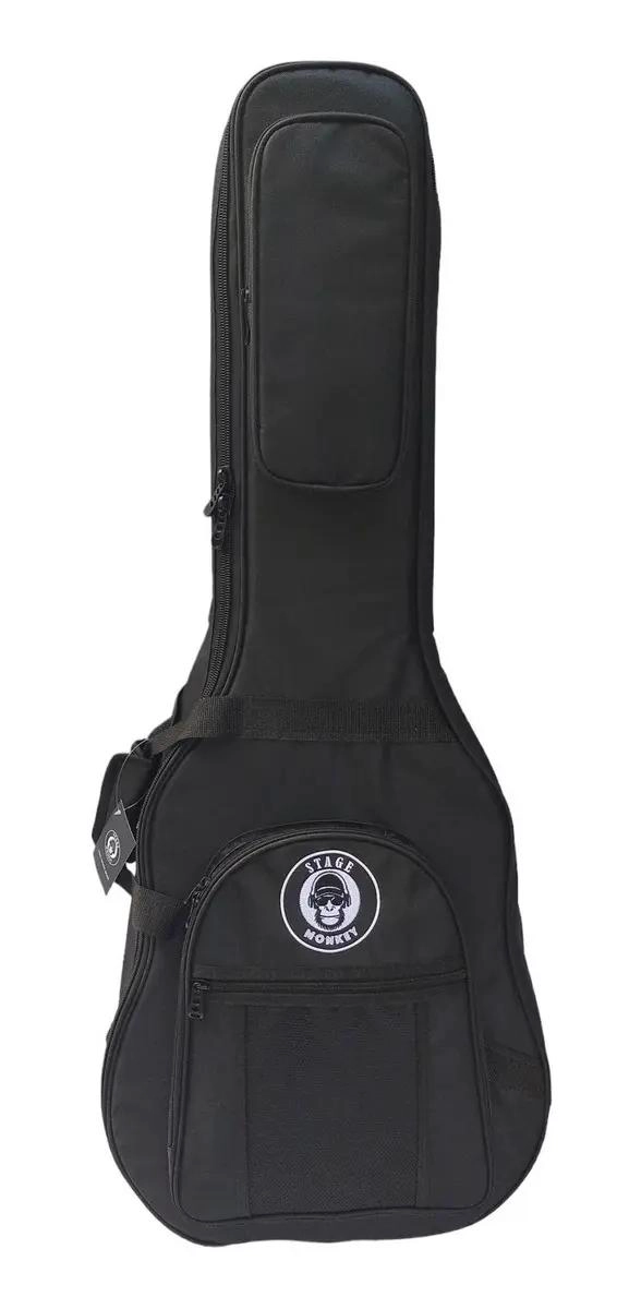 FUNDA SEMIRIGIDA ACOLCHADA PARA GUITARRA ACUSTICA METALICA FOLK - 1
