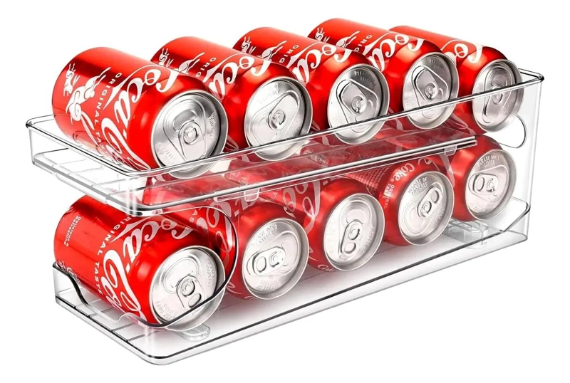 ORGANIZADOR PARA LATAS Y BEBIDAS EN REFRIGERADOR Y DESPENSA - 1