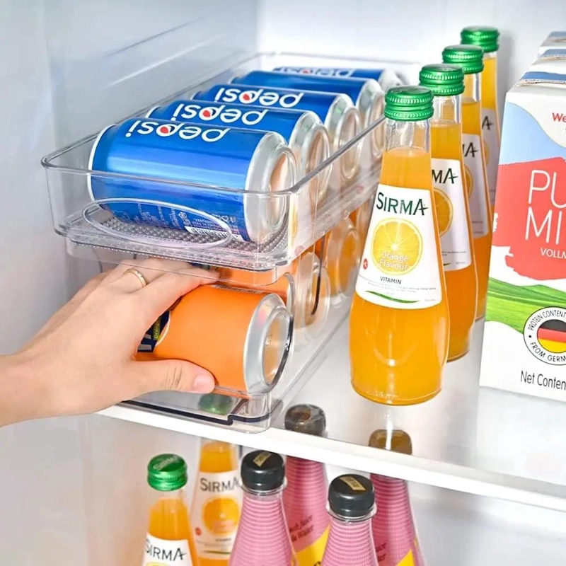 ORGANIZADOR PARA LATAS Y BEBIDAS EN REFRIGERADOR Y DESPENSA - 4