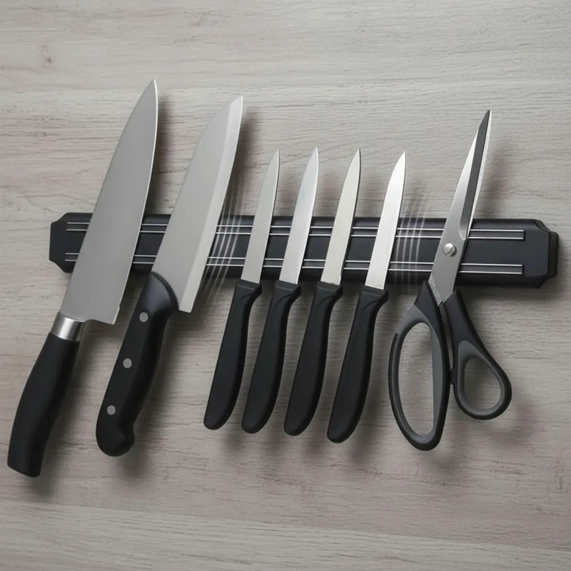 SET DE 2 BARRAS MAGNE TICAS PARA CUCHILLOS Y UTENSILIOS DE COCINA - 4