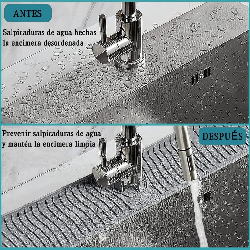 PROTECTOR PARA FREGADERO DE COCINA CONTRA SALPICADURAS Y SALPICADURAS - 5