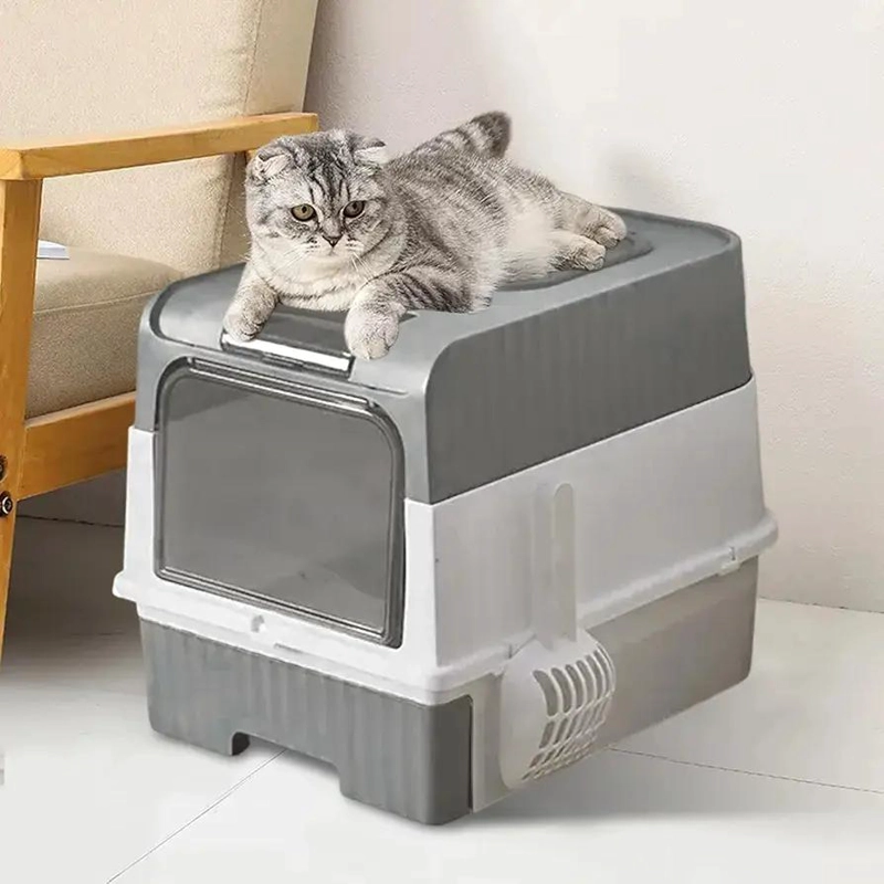 ARENERO PARA GATOS CON DOBLE PUERTA Y BANDEJA EXTRAIBLE PARA FACIL LIMPIEZA - 2