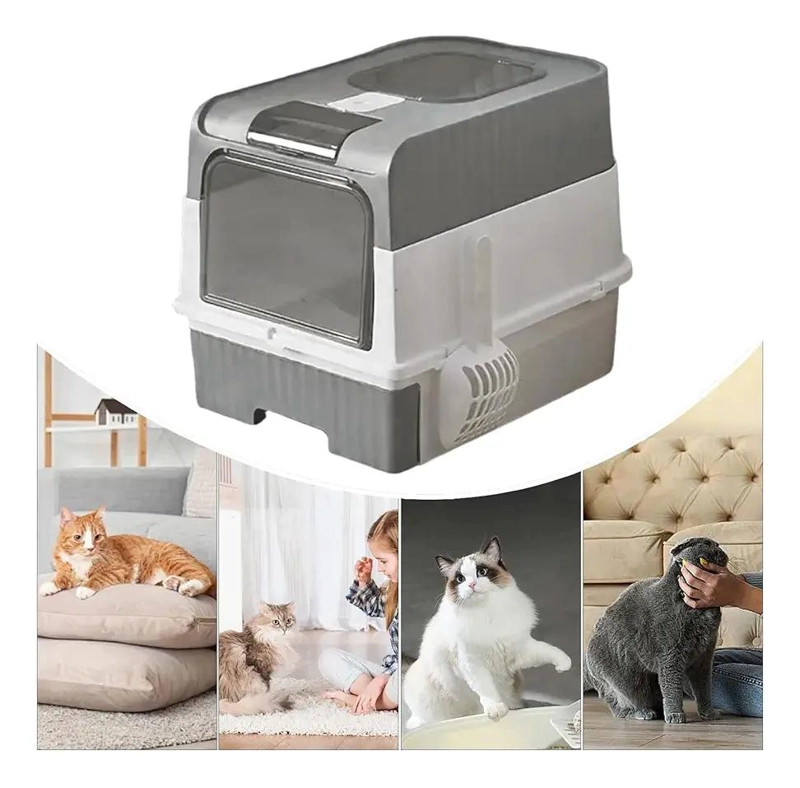 ARENERO PARA GATOS CON DOBLE PUERTA Y BANDEJA EXTRAIBLE PARA FACIL LIMPIEZA - 5