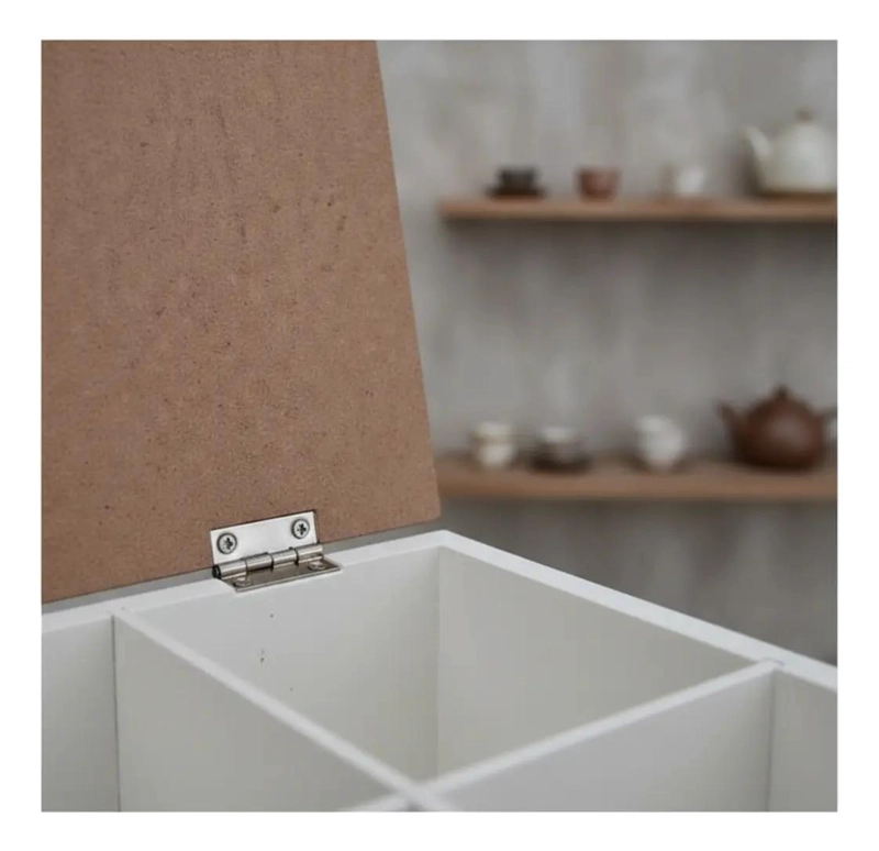 ORGANIZADOR DE MADERA PARA TE  E INFUSIONES CON COMPARTIMENTOS - 4