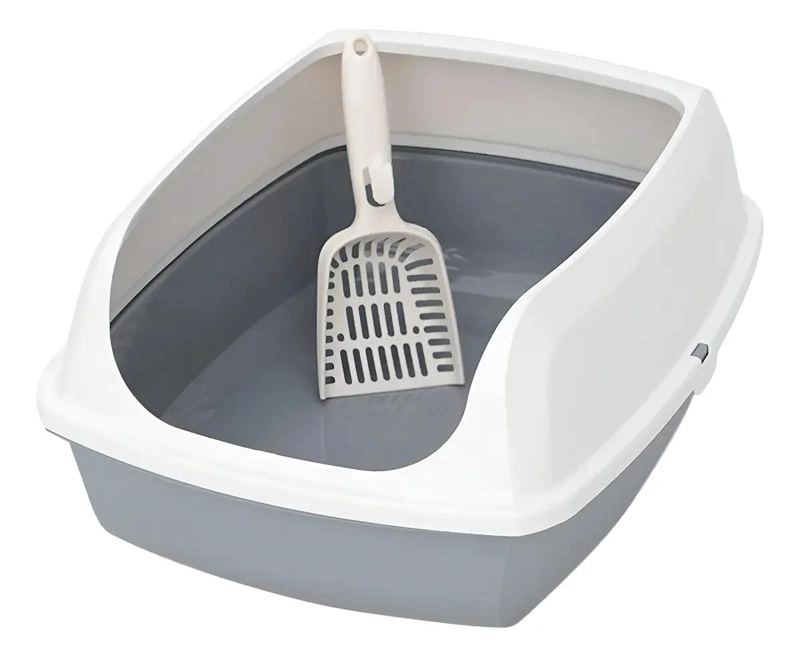 ARENERO GRANDE ABIERTO PARA GATOS CON PALA SANITARIA INCLUIDA - 1