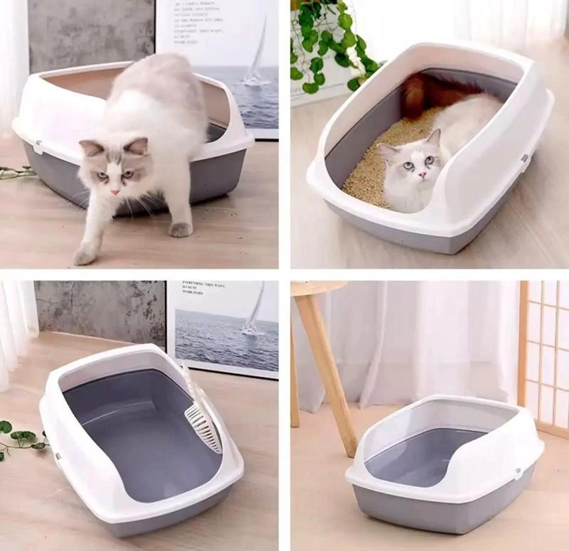 ARENERO GRANDE ABIERTO PARA GATOS CON PALA SANITARIA INCLUIDA - 4