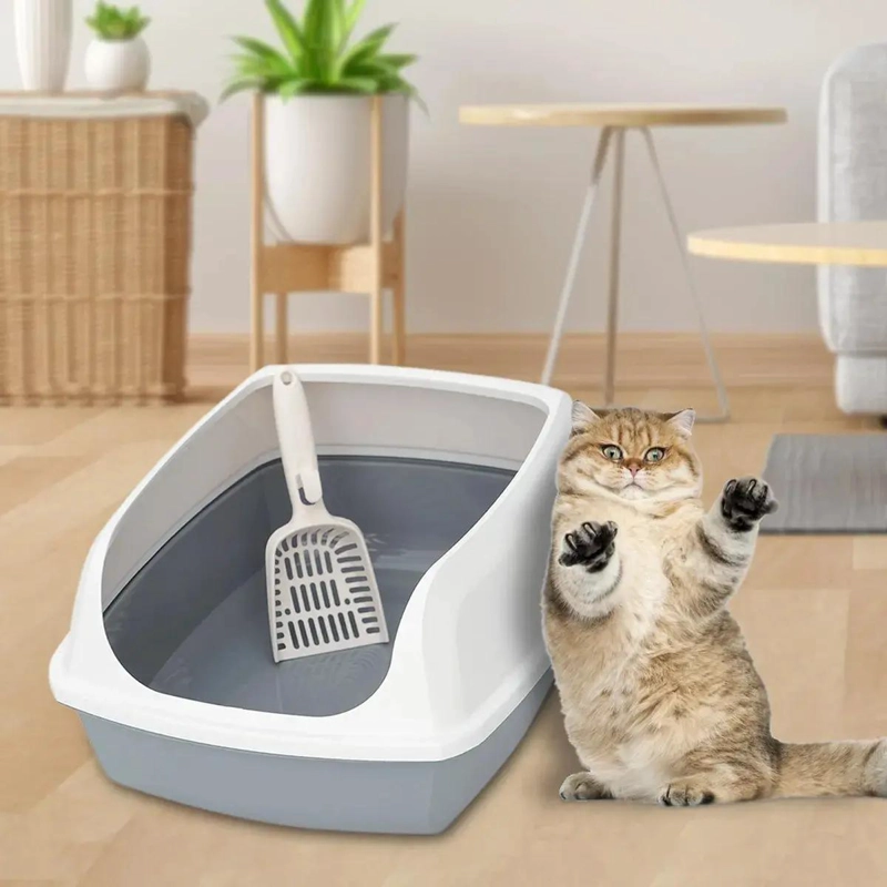 ARENERO GRANDE ABIERTO PARA GATOS CON PALA SANITARIA INCLUIDA - 5