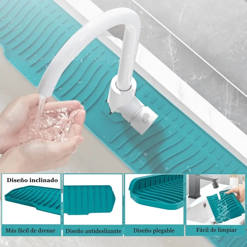 PROTECTOR ANTISALPICADURAS DE SILICONA PARA FREGADERO DE 76 CM - 1