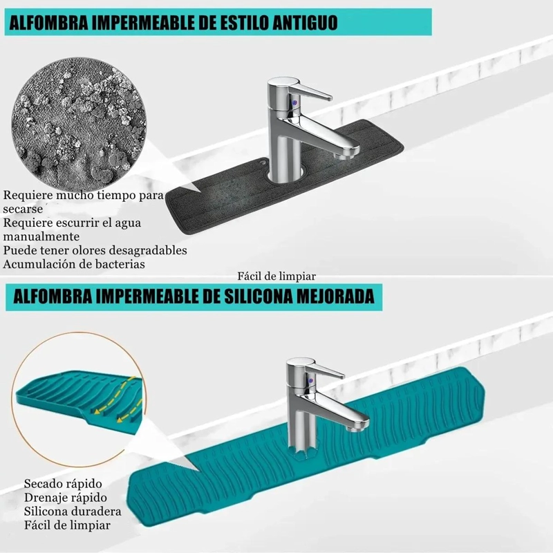 PROTECTOR ANTISALPICADURAS DE SILICONA PARA FREGADERO DE 76 CM - 3