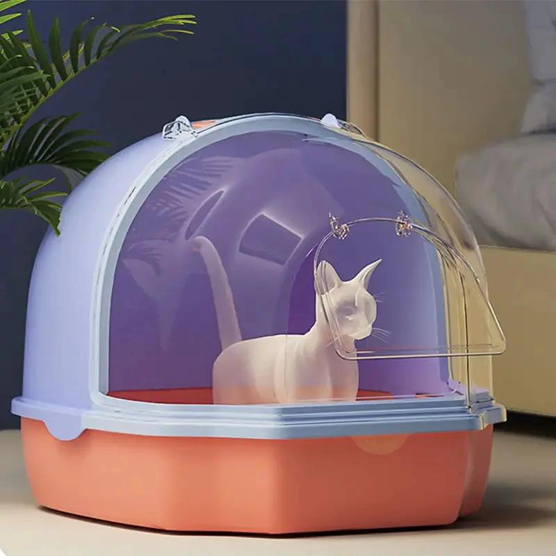 ARENERO GRANDE PARA GATOS CON DISEÑO CUPULA CERRADA Y PALA INCLUIDA - 3